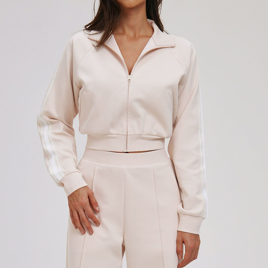 Velo Contrast Zip Crop Jacket