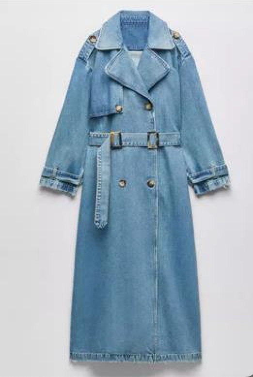 Denim Trench Coat