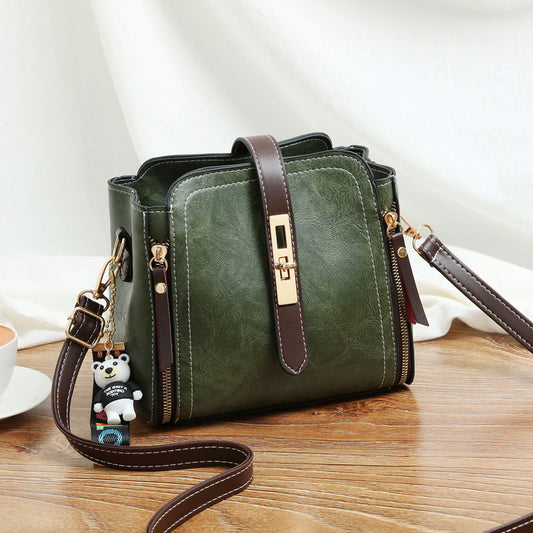 Leather Flap Crossbody Shoulder Purse