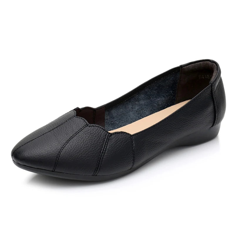 Genuine Leather Flat Shoes