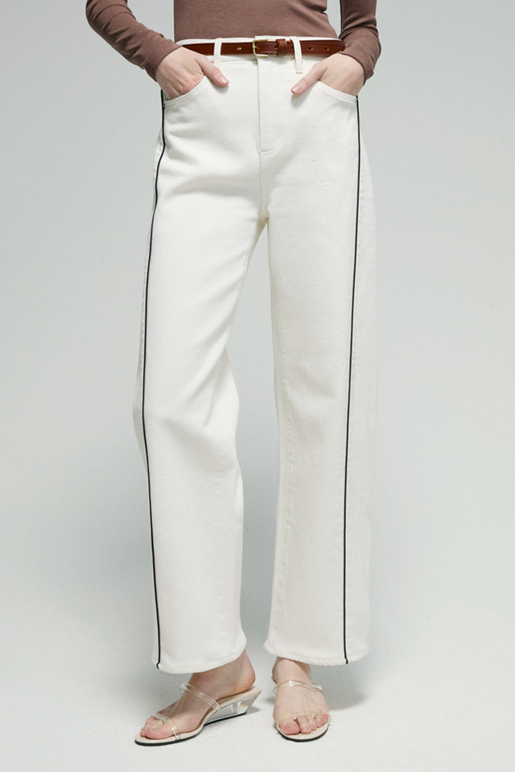 Crush Curve Ankle Blue Jeans HJ052