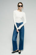 Crush Curve Ankle Blue Jeans HJ052