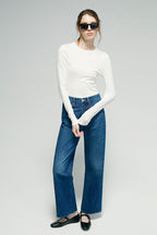 Crush Curve Ankle Blue Jeans HJ052