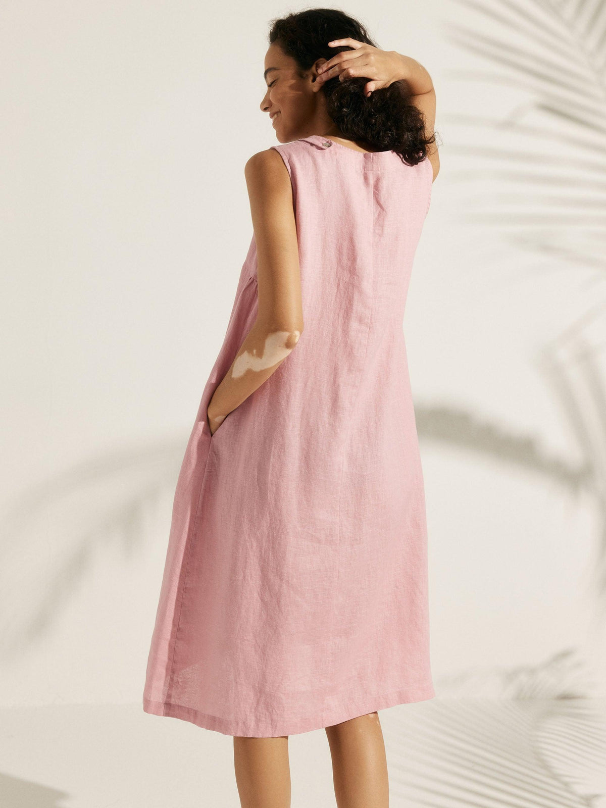 100% Linen Sleeveless Dress SIENNA
