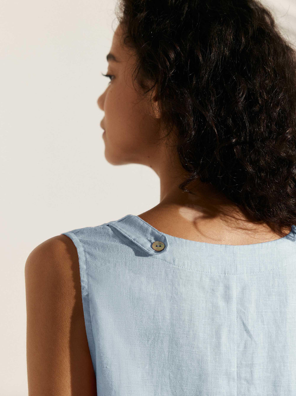 100% Linen Sleeveless Dress SIENNA