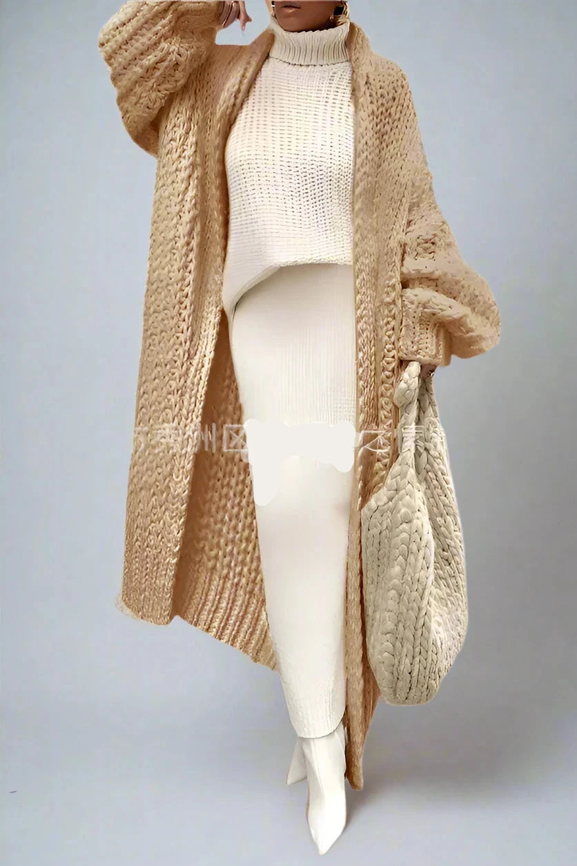 Knitted Cardigan Coat