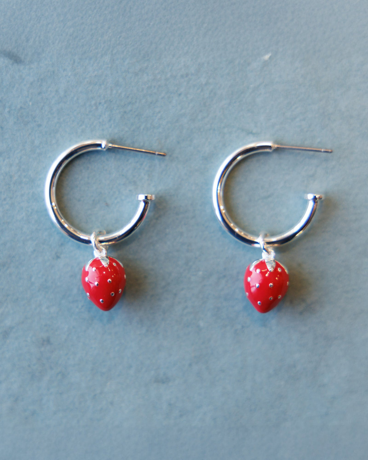 Silver Strawberry Fields Forever Earrings - Final Sale