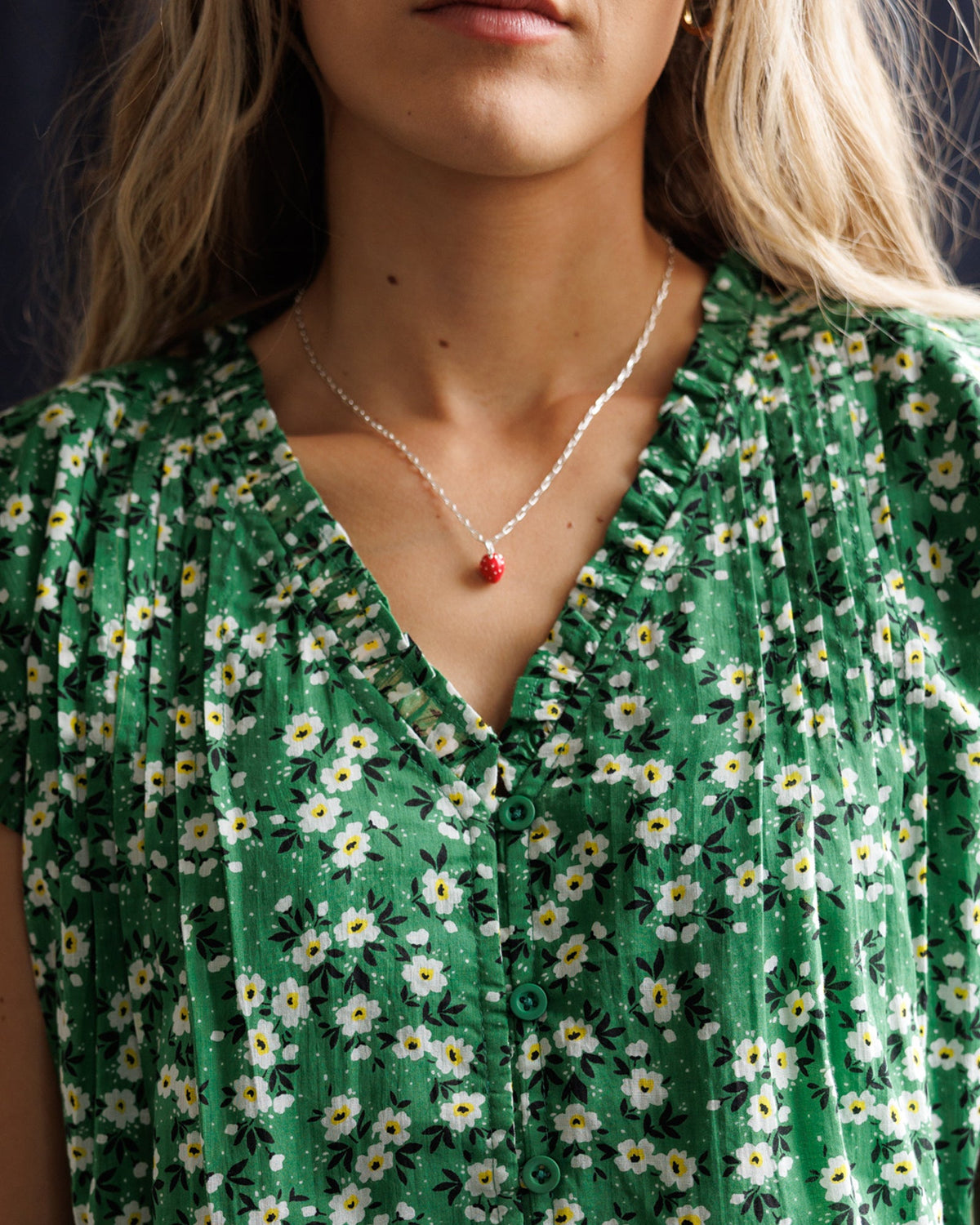 Silver Strawberry Fields Forever Necklace - Final Sale