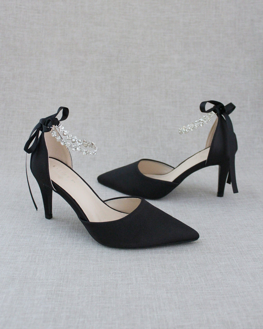 Evening Pumps with Amaryllis Crystal Strap
