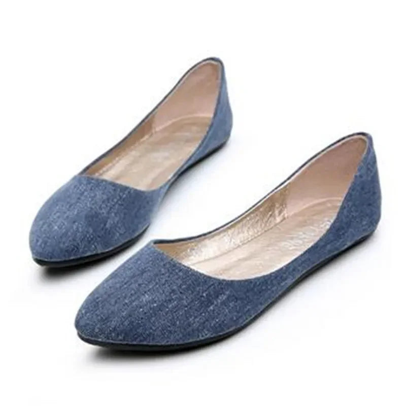 Soft Denim Flats