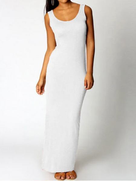 Sleeveless Long Tank Dress