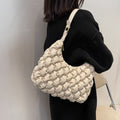 Lingge Quilted Shoulder Messenger Bag