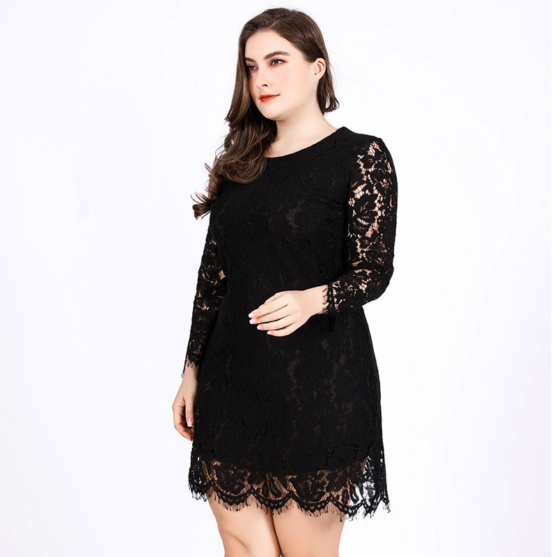 Curve Lace Pencil Dress