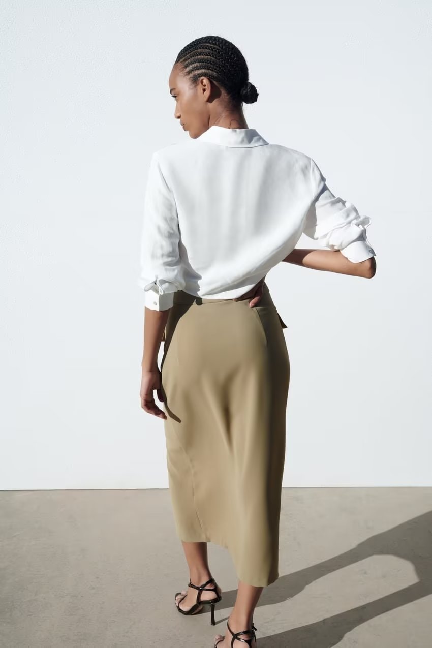 Single Breasted Loose Hem Asymmetric Niche Top