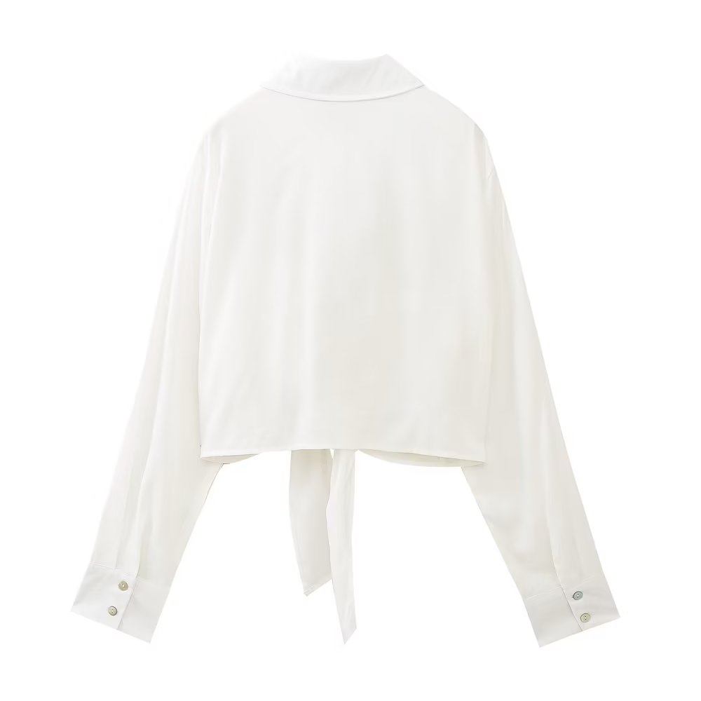 Single Breasted Loose Hem Asymmetric Niche Top