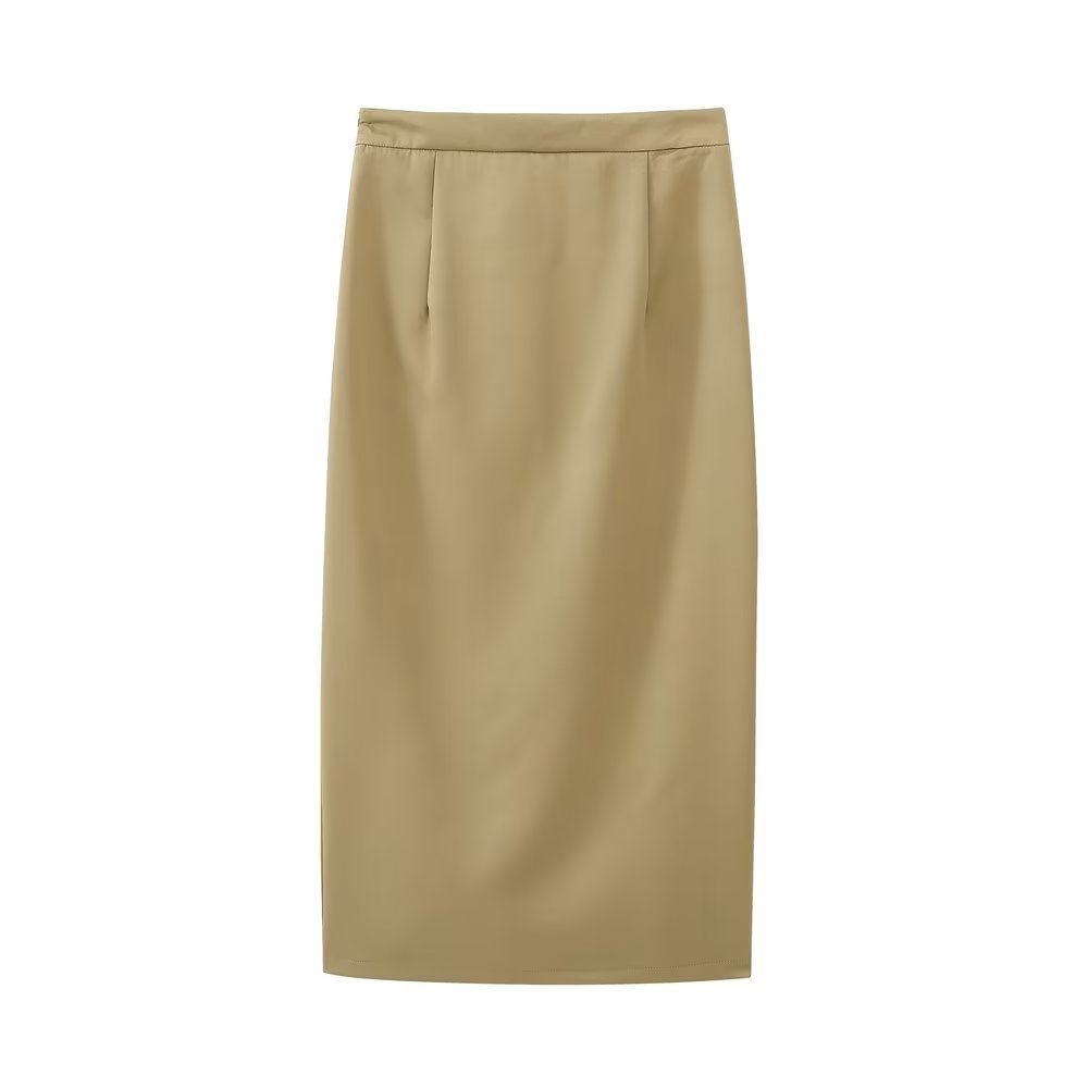 Slim Overalls Midi Skirt