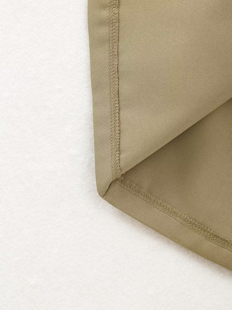 Slim Overalls Midi Skirt