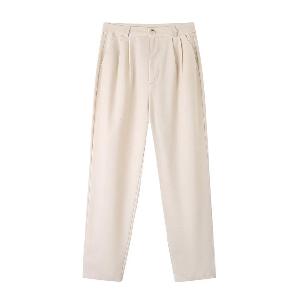 Loose Casual Cropped Harem Pants