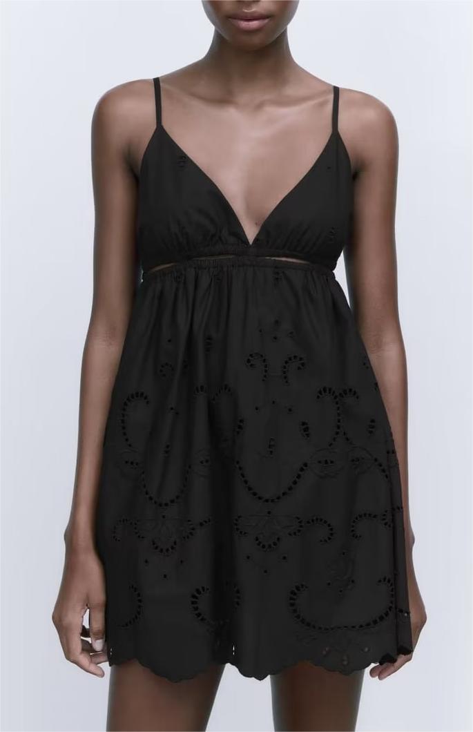 Black Cami Vacation Dress