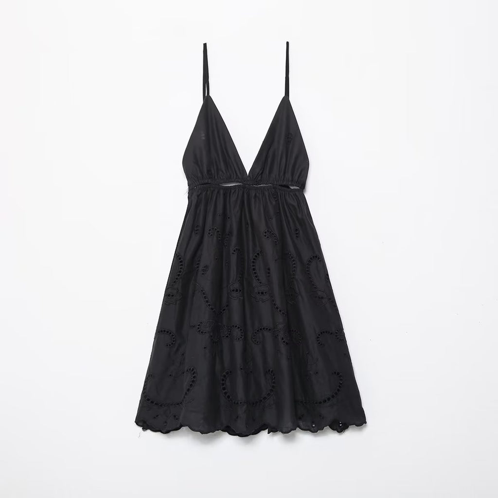 Black Cami Vacation Dress