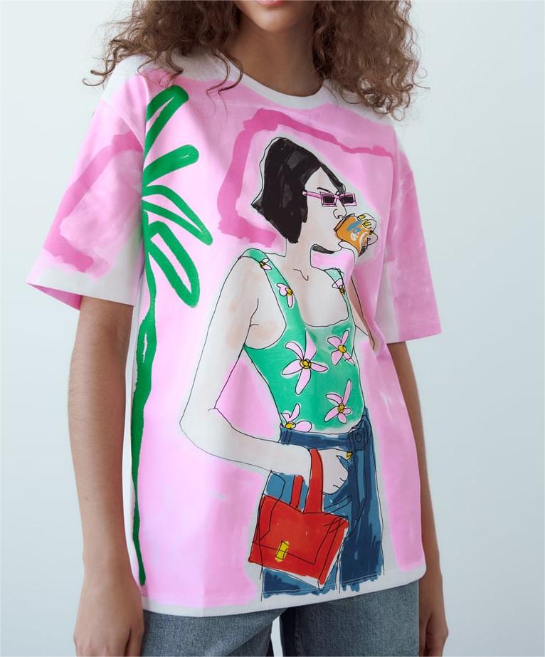 Bright Girl Printed T shirt Women