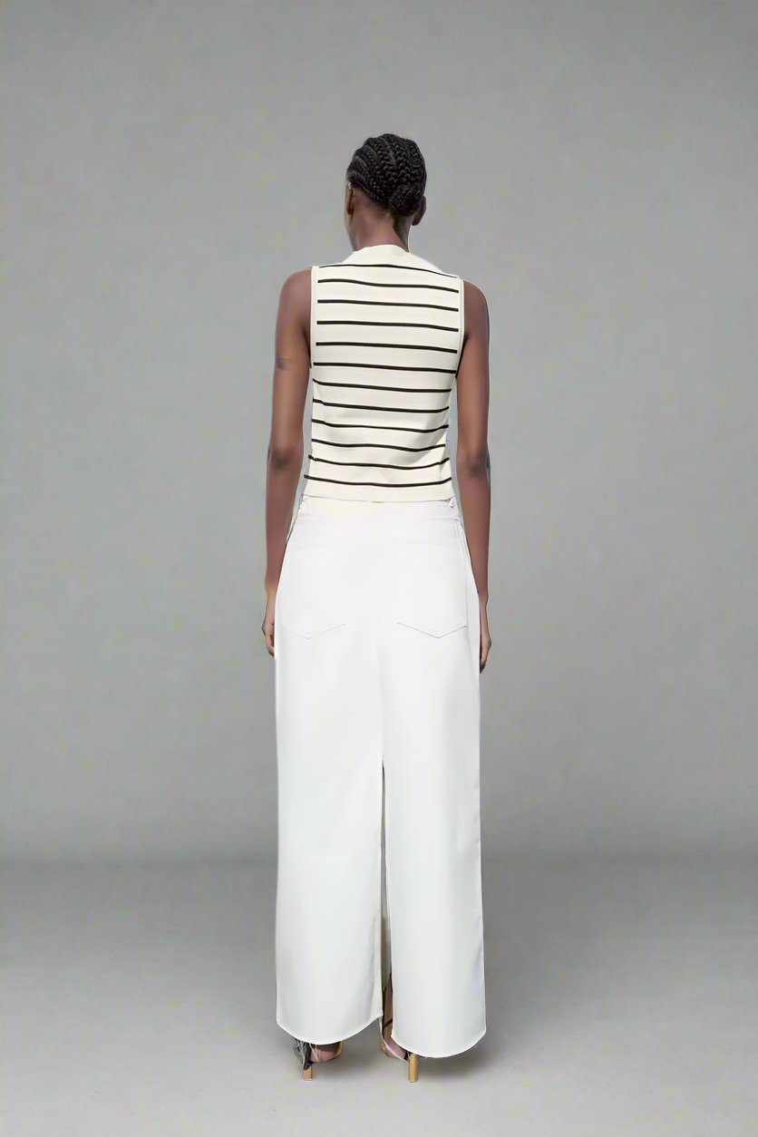 Knitted Striped Vest