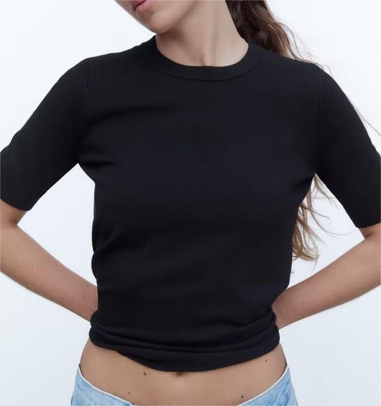 Casual round Neck Knitted Top