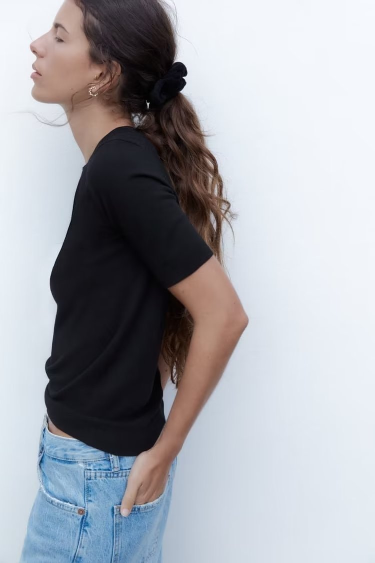 Casual round Neck Knitted Top