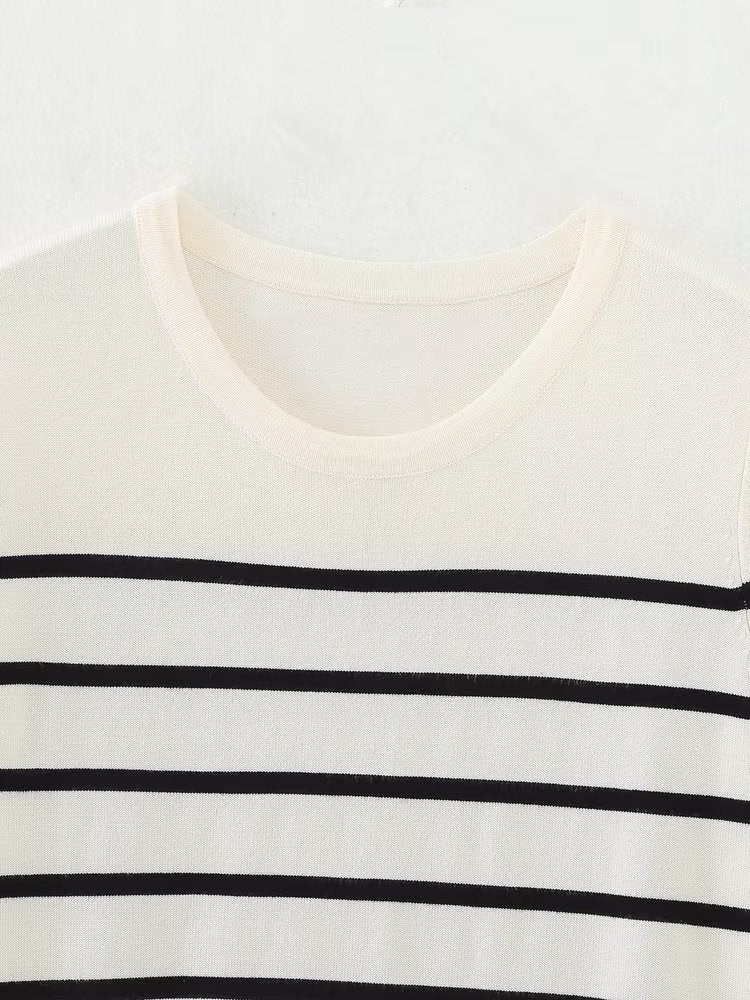 Casual round Neck Knitted Top