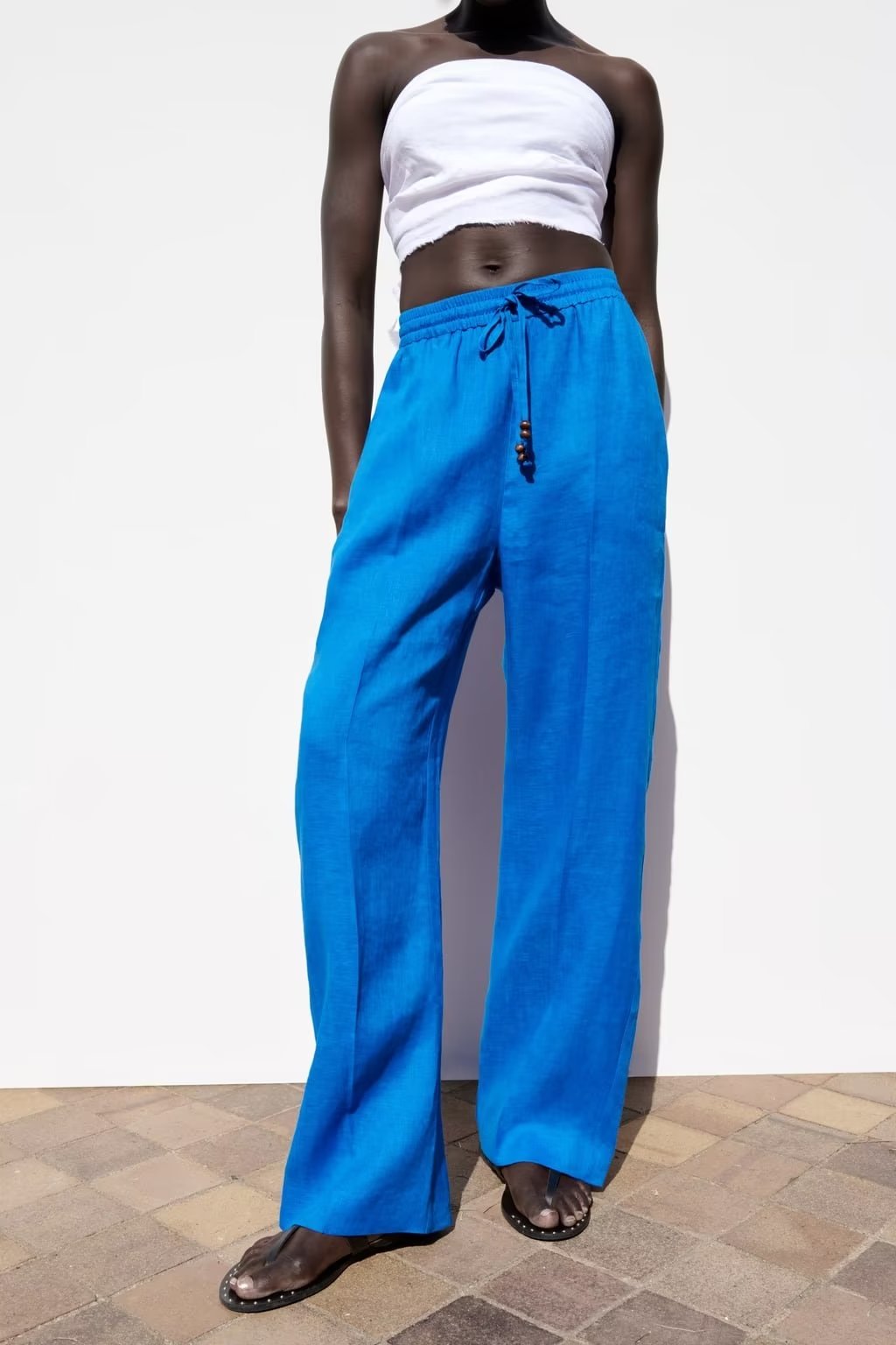 Straight Linen Pants
