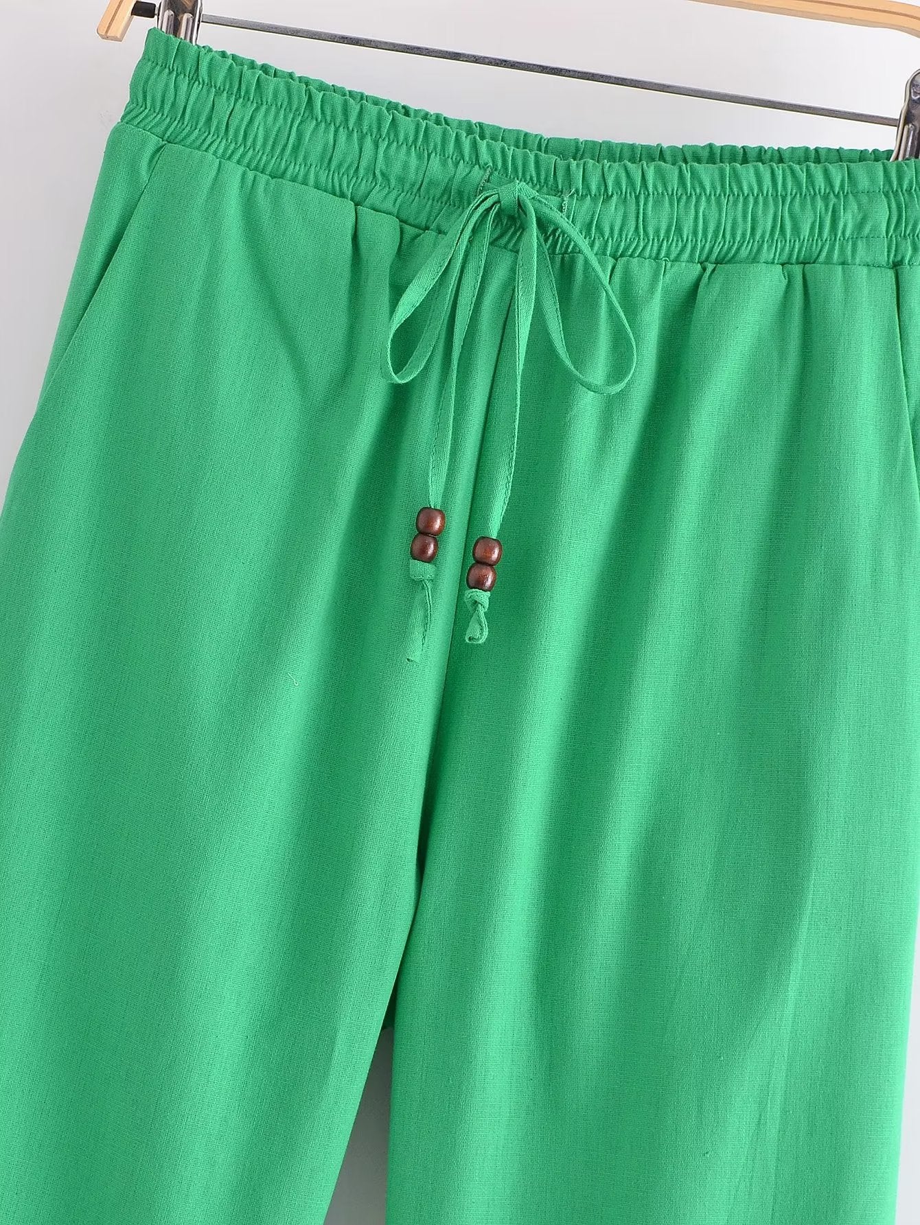 Straight Linen Pants