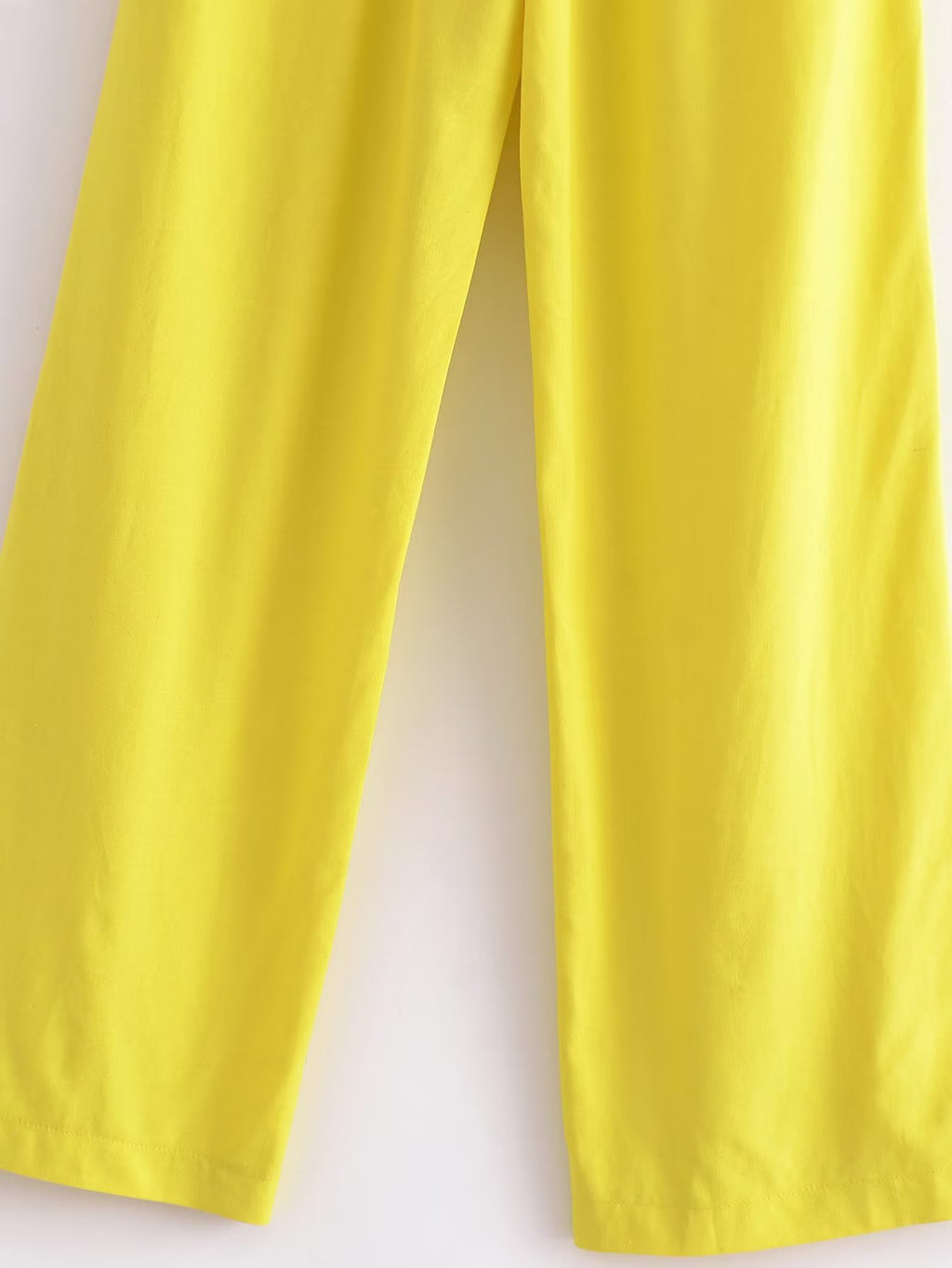 Straight Linen Pants