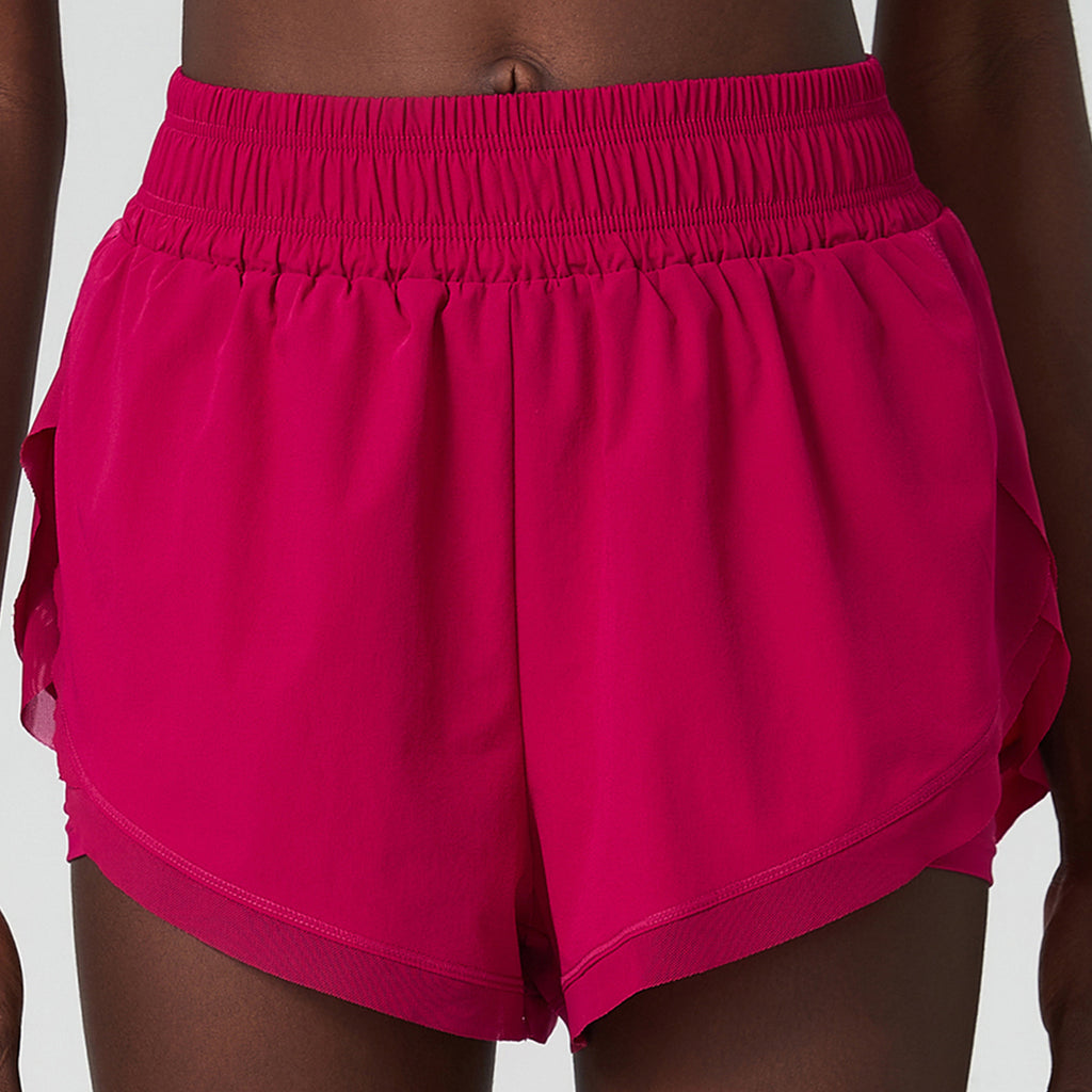 Cold Cover Loose False Two Pieces Sports Shorts Women Anti Exposure Ice Feeling Fitness Yoga Shorts