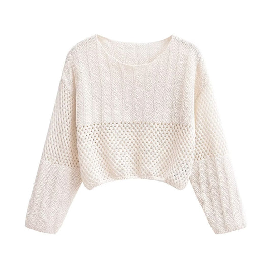 Cutout Sweater Knit Tops