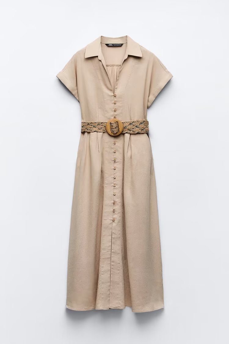 Linen Shirt Dress