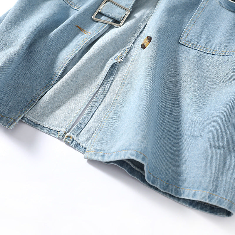 Denim Trench Coat