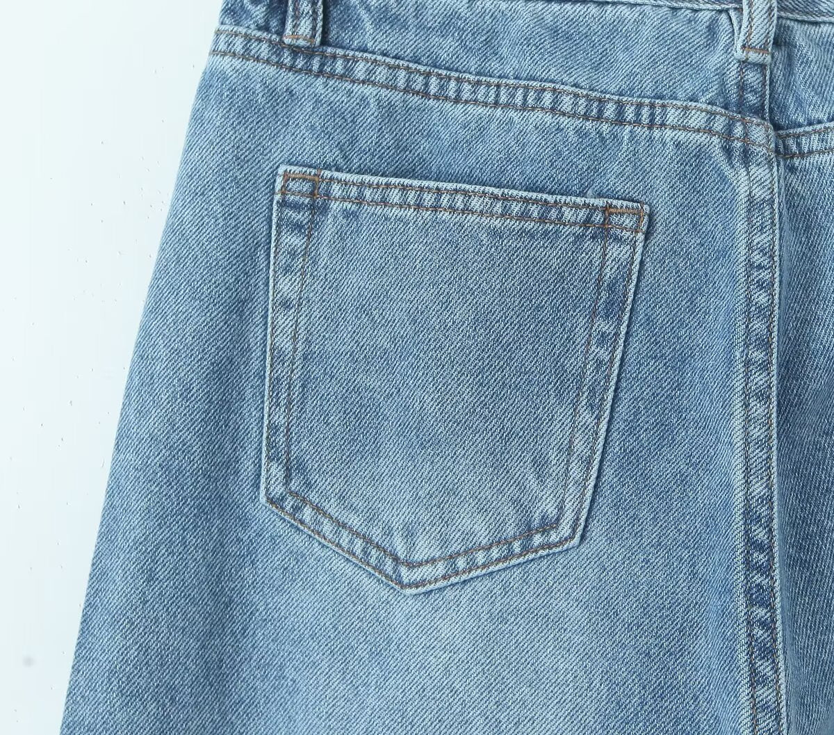 Micro Slit Flared Jeans