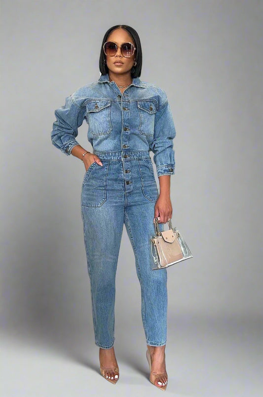 Classy Denim Jumpsuit