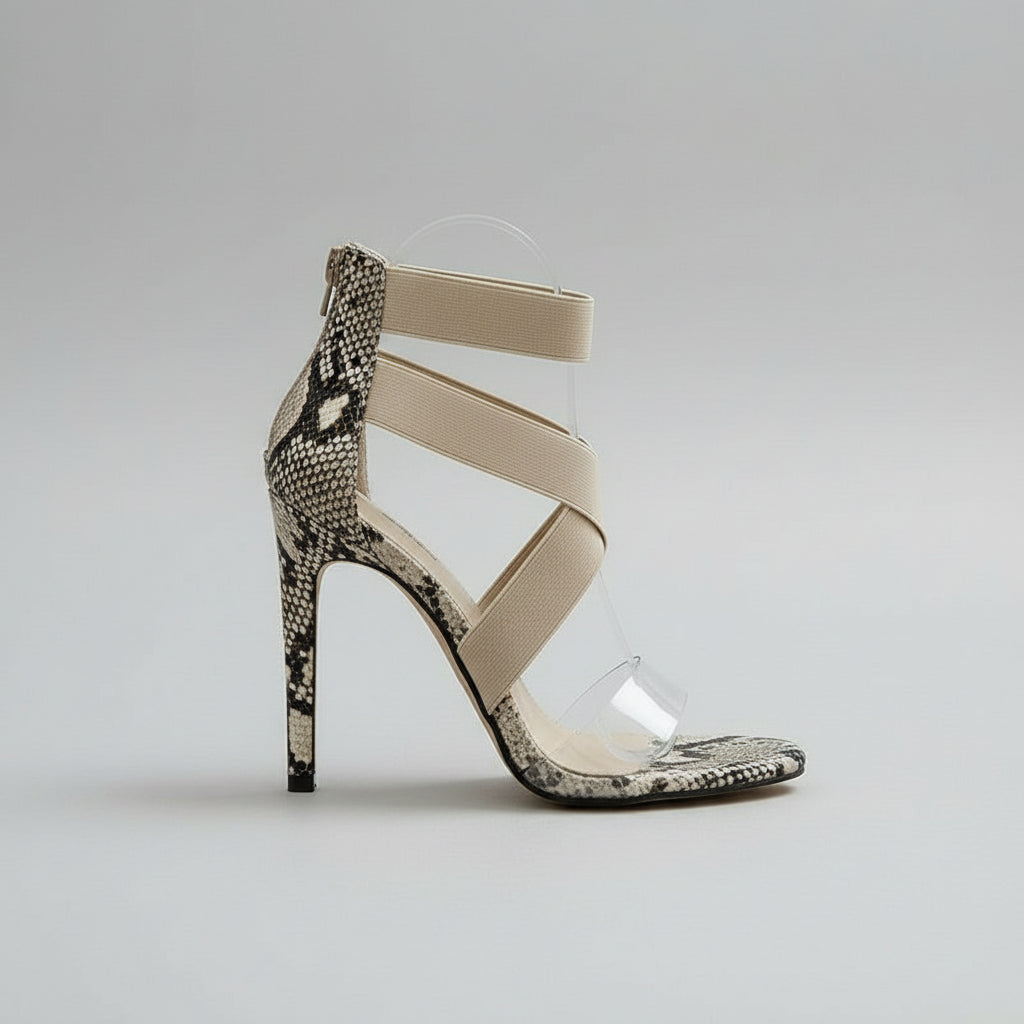 High-heeled sandals