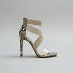 High-heeled sandals