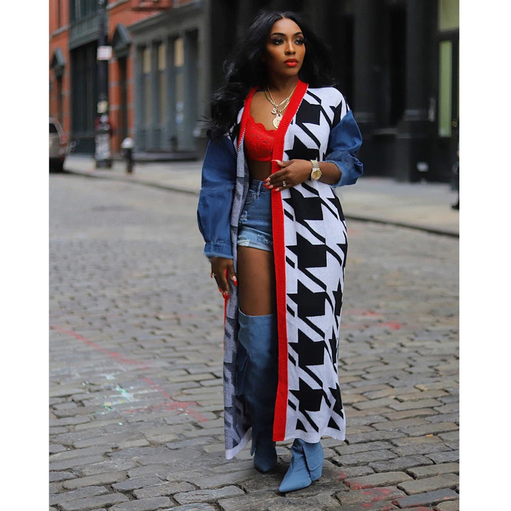 Stitching Double-Layer Cardigan