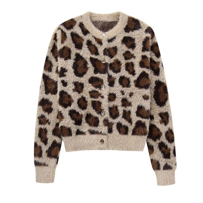 Vintage Leopard Print Sweater