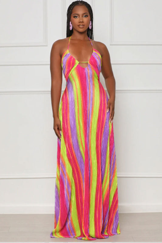 Casual Printed Maxi Dress