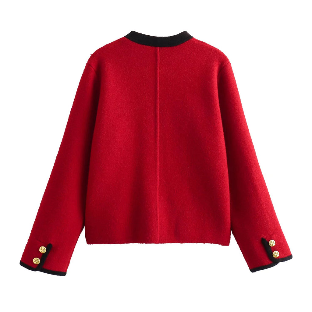 All Match Classic Pocket Knitted Coat