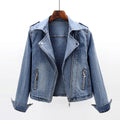 Slim Fit Stretch Denim Coat