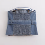 Bow Denim Vest