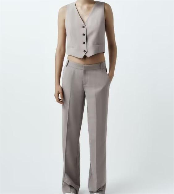 Slim Fit Short Matching Vest