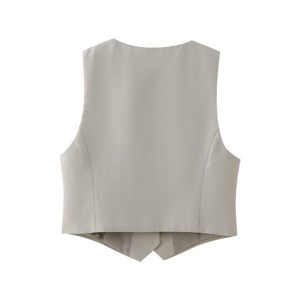 Slim Fit Short Matching Vest