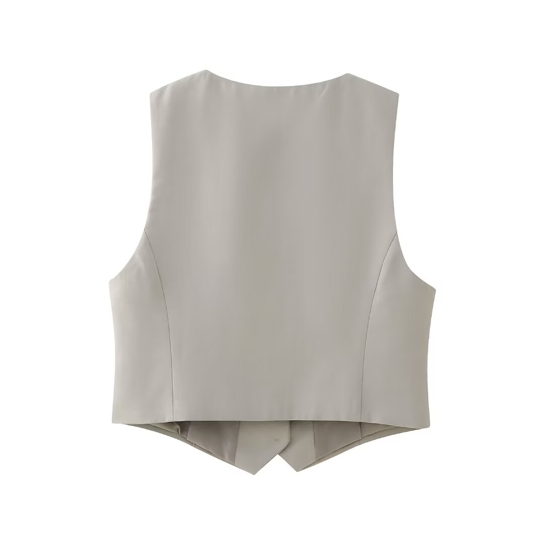 Slim Fit Short Matching Vest