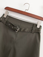 Straight Mid Length Skirt